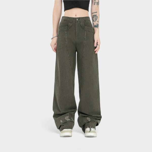 Damen Cargo Hose mit Relaxed Fit/Lockere Passform