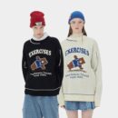 Unisex Tierdruck Langarm Strickpullover