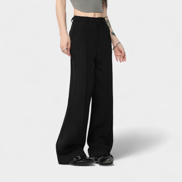 Oreeta Men's Casual Straight Leg Pants Simple High-End American Style Slimming Fit for Autumn Season Fashionable Youthwear