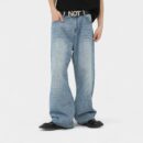 nirben Denim | Wide Leg Retro Jeans Korean Loose Straight Tube Slimming Joker Floor Mopping Dad Pants