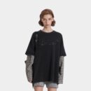 Damen Langarm T-Shirt mit Textdruck