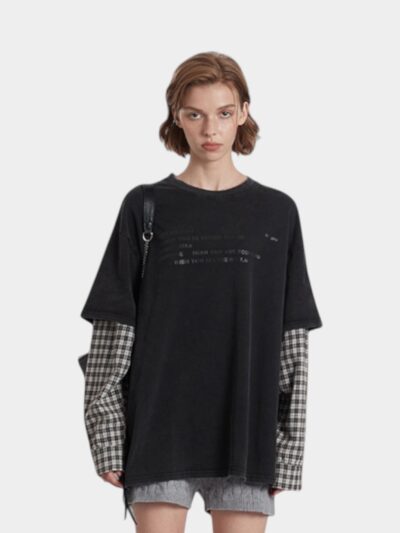 Women's Text print Long sleeves T-Shirt