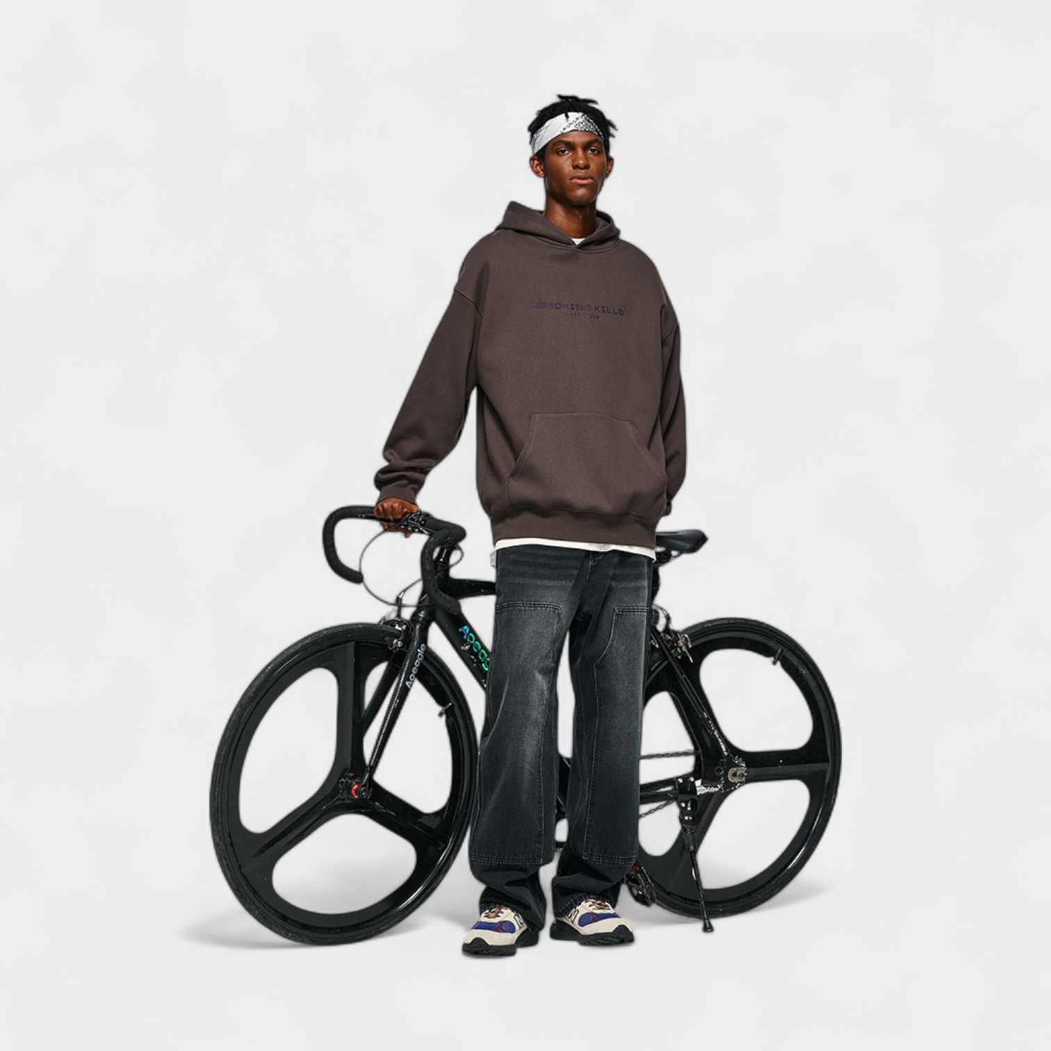 Herren Hoodie mit Textdruck und langen Ärmeln – Bild 6