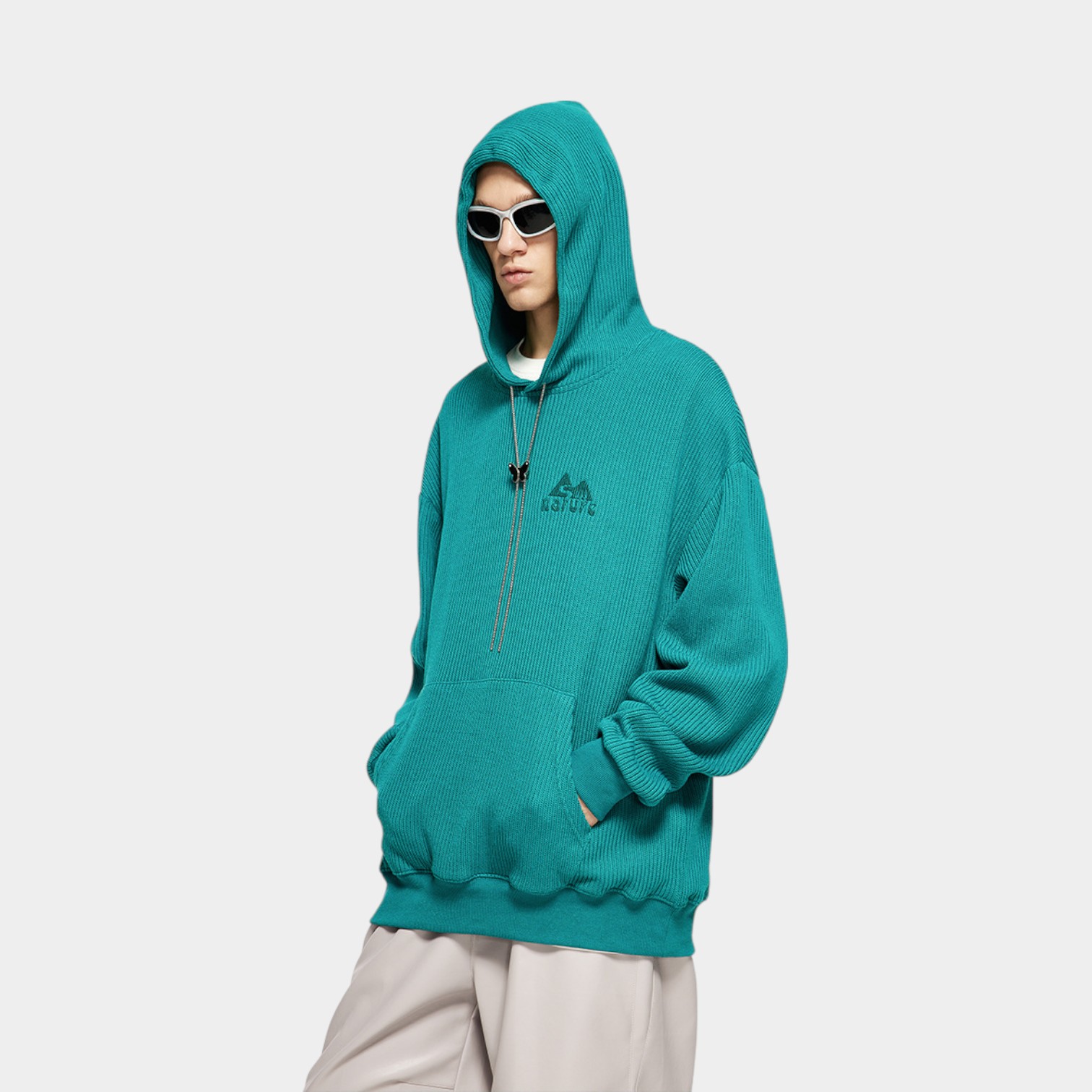 Herren Hoodie mit Textdruck und langen Ärmeln – Bild 2