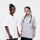 Unisex T-Shirt mit Textdruck und kurzen Ärmeln