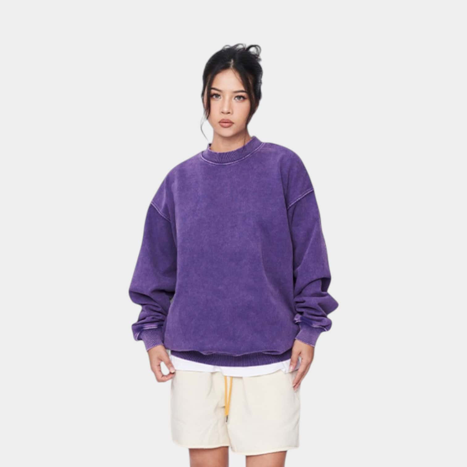 Unisex Oversized Langarm-Sweatshirt – Bild 4