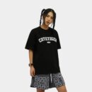 Unisex T-Shirt mit Textdruck und kurzen Ärmeln