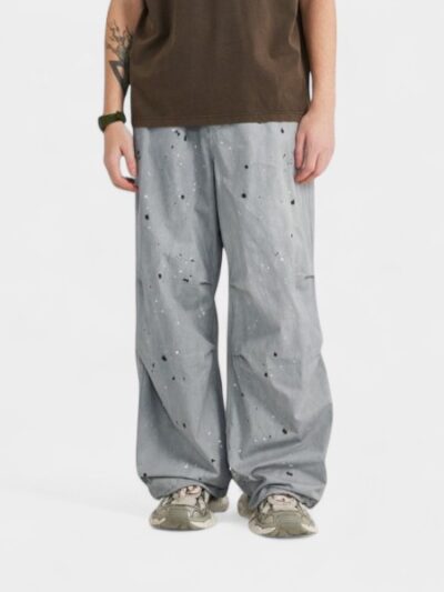 Men's Relaxed Fit/Loose Fit Parachute Pants