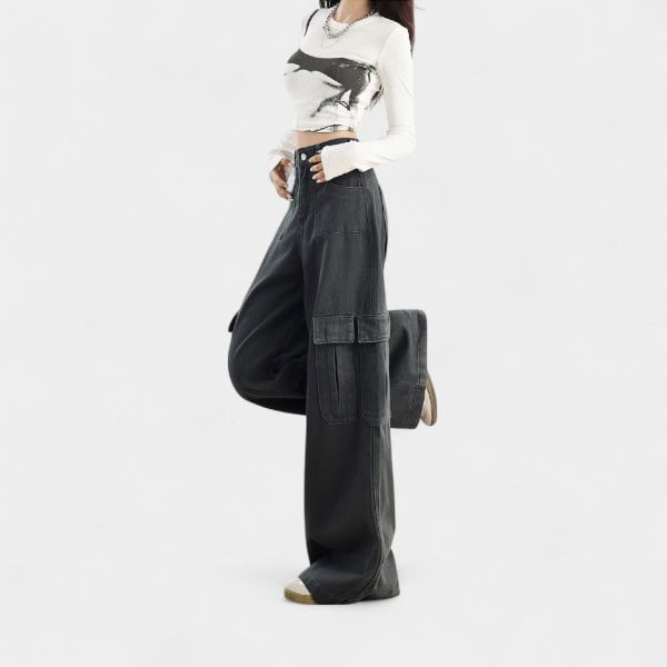 Damen Cargo Hose mit Relaxed Fit/Lockere Passform – Bild 2