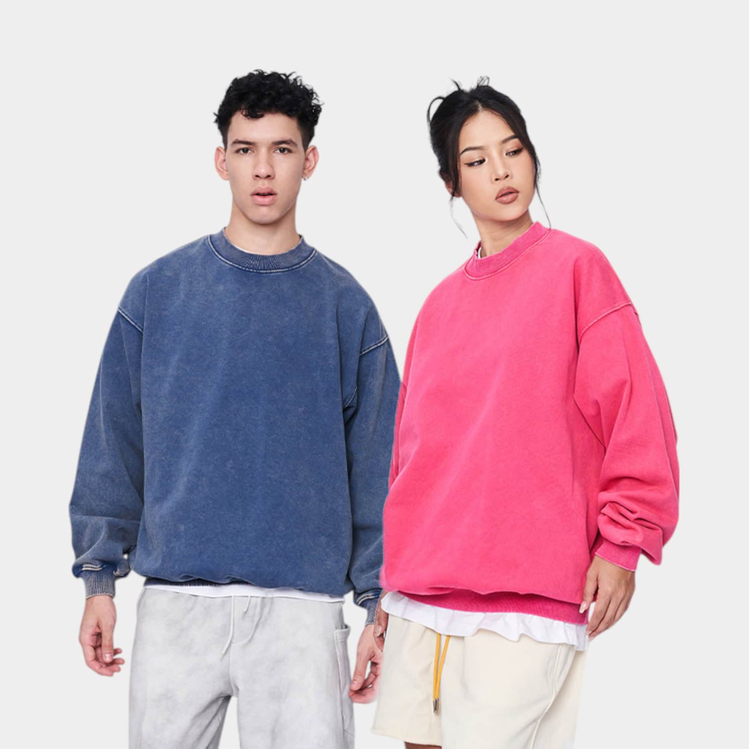 Unisex Oversized Langarm-Sweatshirt