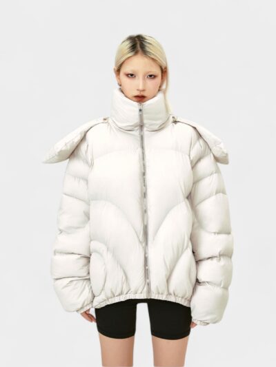 Women's Oversized Long sleeves Puffer Jacket