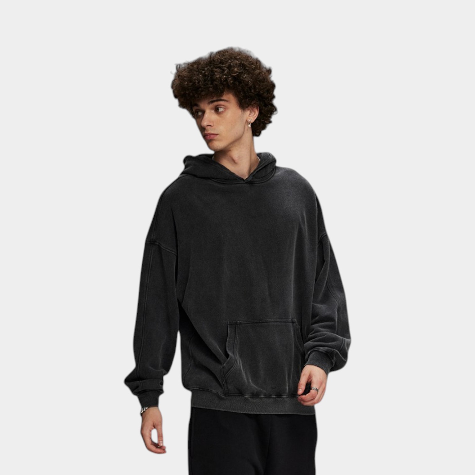 Unisex Oversized Hoodie mit langen Ärmeln – Bild 2
