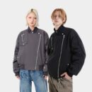 Unisex Bomberjacke mit langen Ärmeln in regulärer Passform