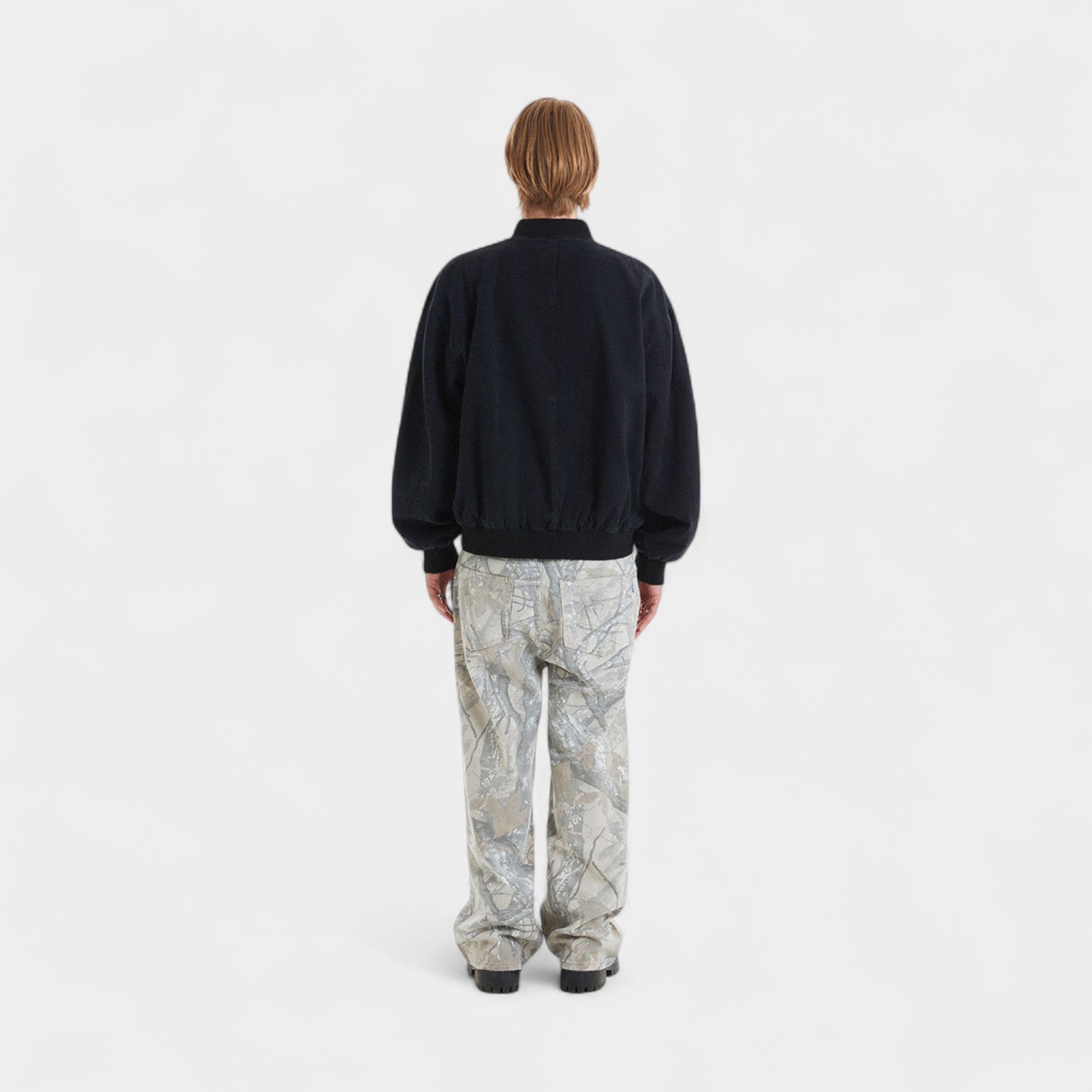 Herren Jeansjacke mit Textdruck und langen Ärmeln – Bild 2