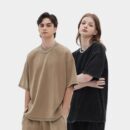 Unisex T-Shirt mit lockerer/weiter Passform und kurzen Ärmeln