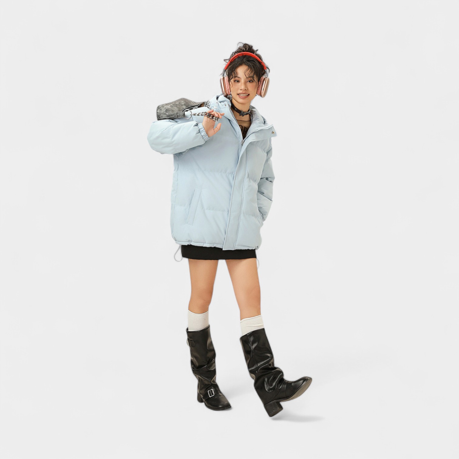 Damen Regular Fit Langarm Steppjacke – Bild 5