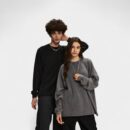 Unisex Oversized Langarm-Sweatshirt