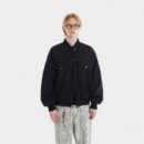 Herren Jeansjacke mit Textdruck und langen Ärmeln