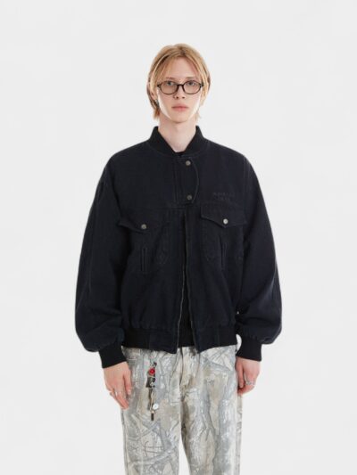 Men's Text print Long sleeves Denim Jacket