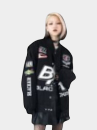 Women's Text print Long sleeves Bomber Jacket