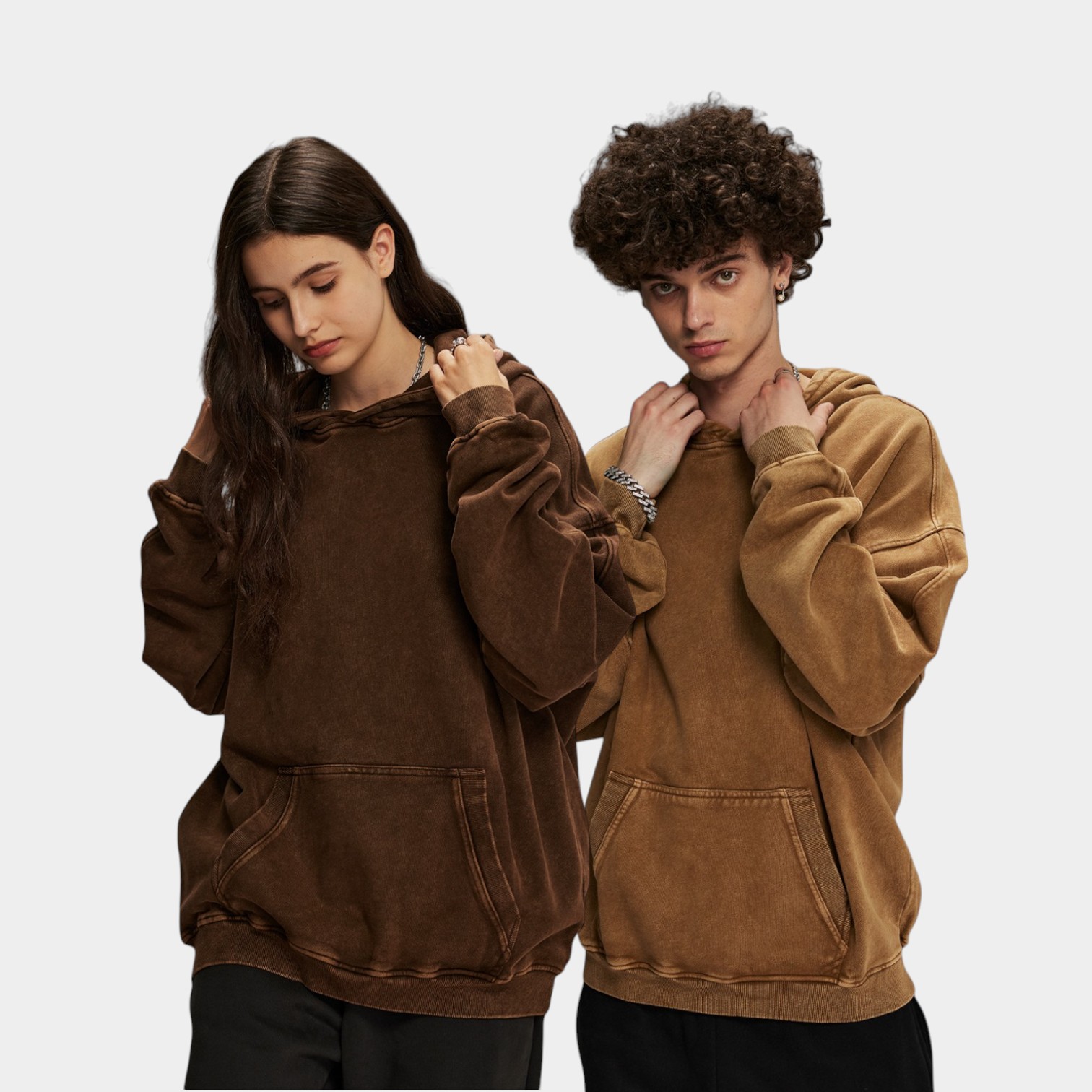 Unisex Oversized Hoodie mit langen Ärmeln