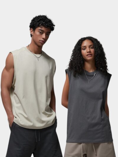 Unisex Relaxed Fit/Loose Fit Sleeveless Tank Top