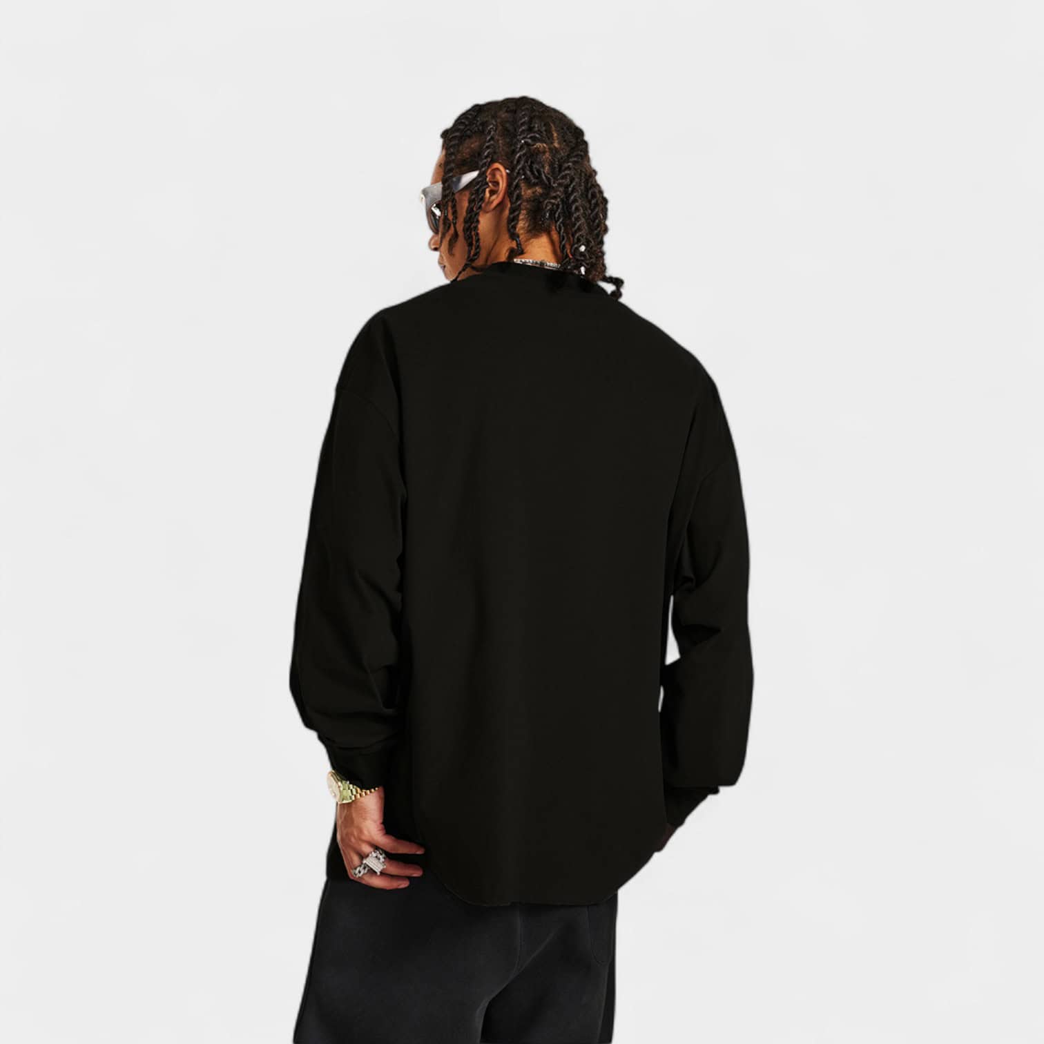 Herren Sweatshirt mit künstlerischem Druck und langen Ärmeln – Bild 6