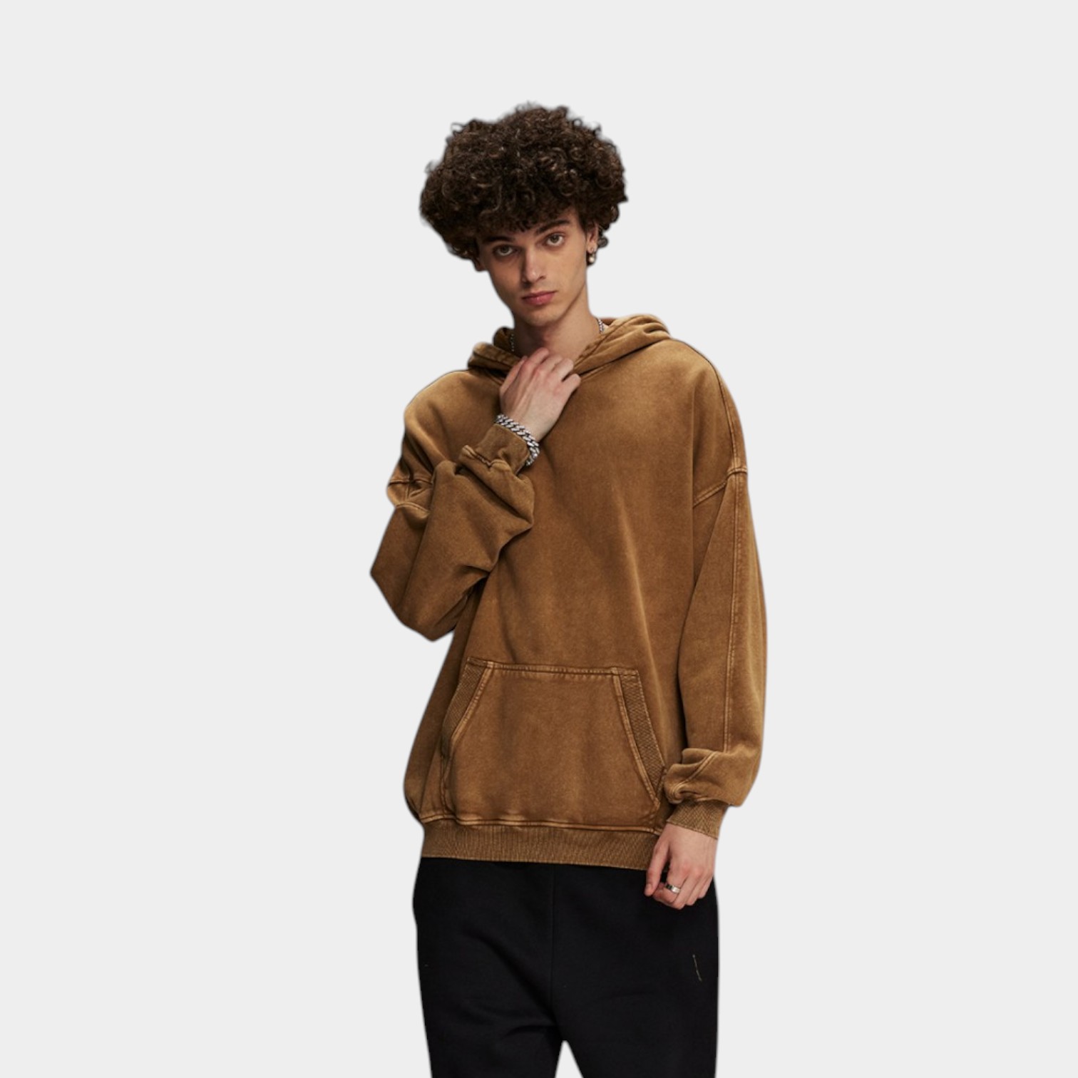 Unisex Oversized Hoodie mit langen Ärmeln – Bild 6