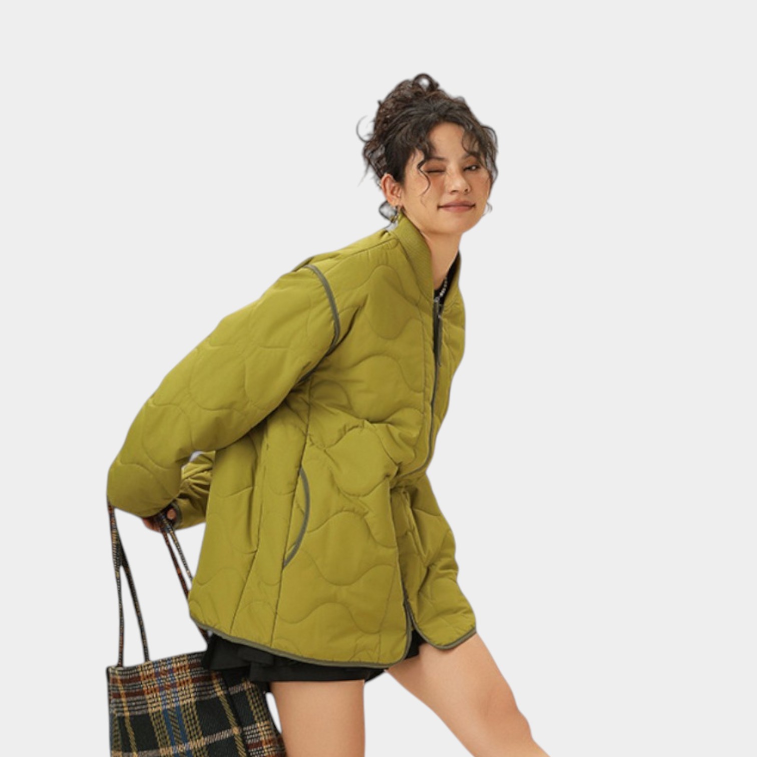 Damen Regular Fit Langarm Steppjacke – Bild 2