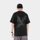 Herren T-Shirt mit künstlerischem Druck und kurzen Ärmeln