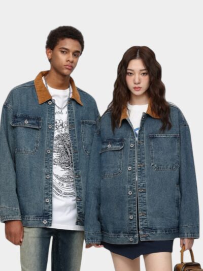 Unisex Regular Fit Long sleeves Denim Jacket