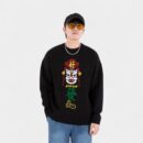 Herren Sweatshirt mit künstlerischem Druck und langen Ärmeln