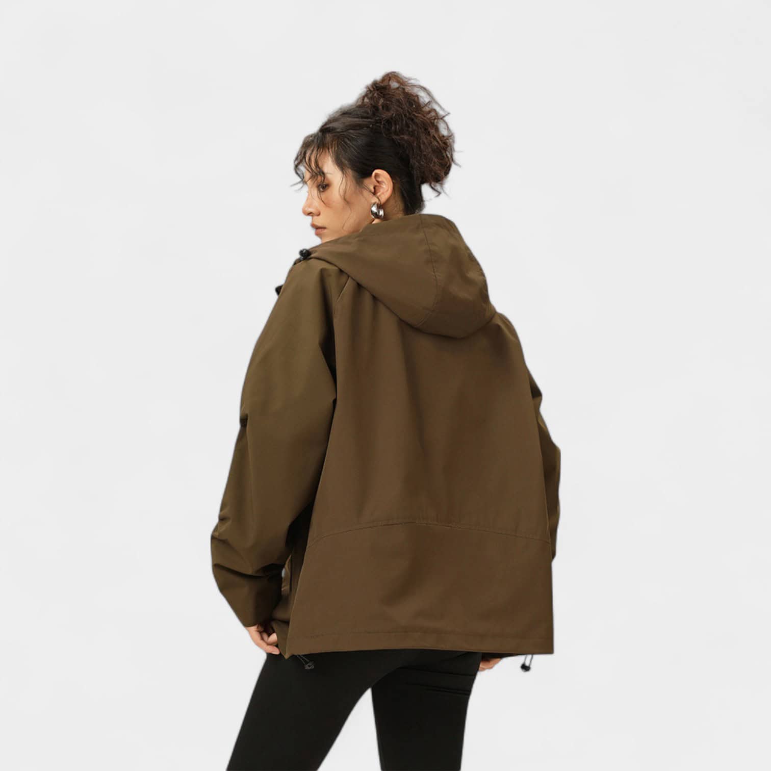 Damen Windbreaker mit langen Ärmeln und normaler Passform – Bild 2