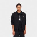 Herren Jeansjacke mit Textdruck und langen Ärmeln