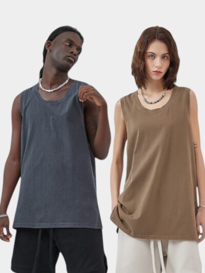 Unisex Regular Fit Sleeveless Tank Top