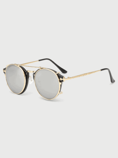 Dual-purpose glasses sunglasses women's new non-Power flat light coat metal sunglasses European and American foreign trade sunglasses