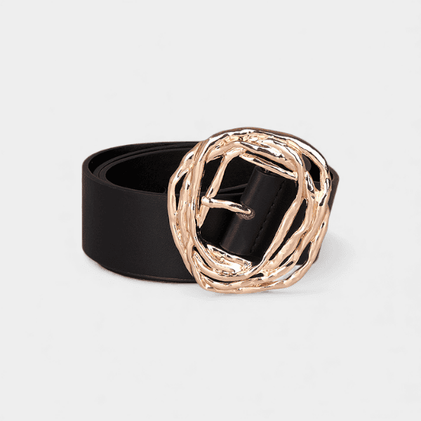 Rattan Europe and the United States cross-border Amazon AliExpress leisure New Factory Direct size irregular buckle women's wide belt