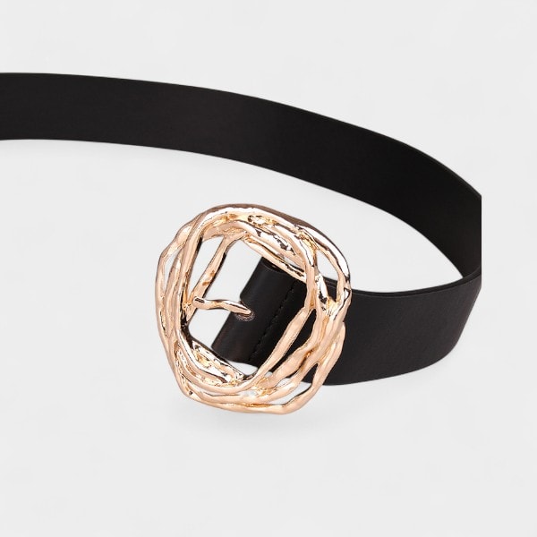 Rattan Europe and the United States cross-border Amazon AliExpress leisure New Factory Direct size irregular buckle women's wide belt