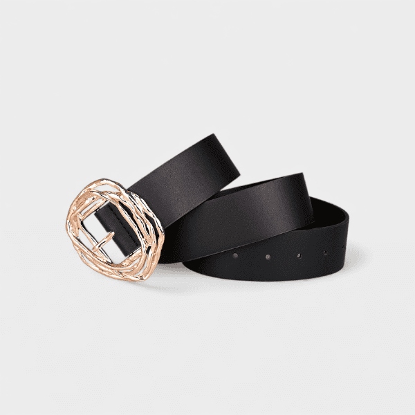 Rattan Europe and the United States cross-border Amazon AliExpress leisure New Factory Direct size irregular buckle women's wide belt