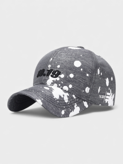 Zhenyueqi Spring New Printed Graffiti Paint Point Baseball Cap Fashionable Men's and Women's Hat Couple Casual Sun Hat