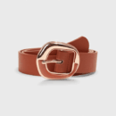 New spray paint cross-border e-commerce Amazon all-match black brown semi-resin pin buckle ins style women's jeans belt