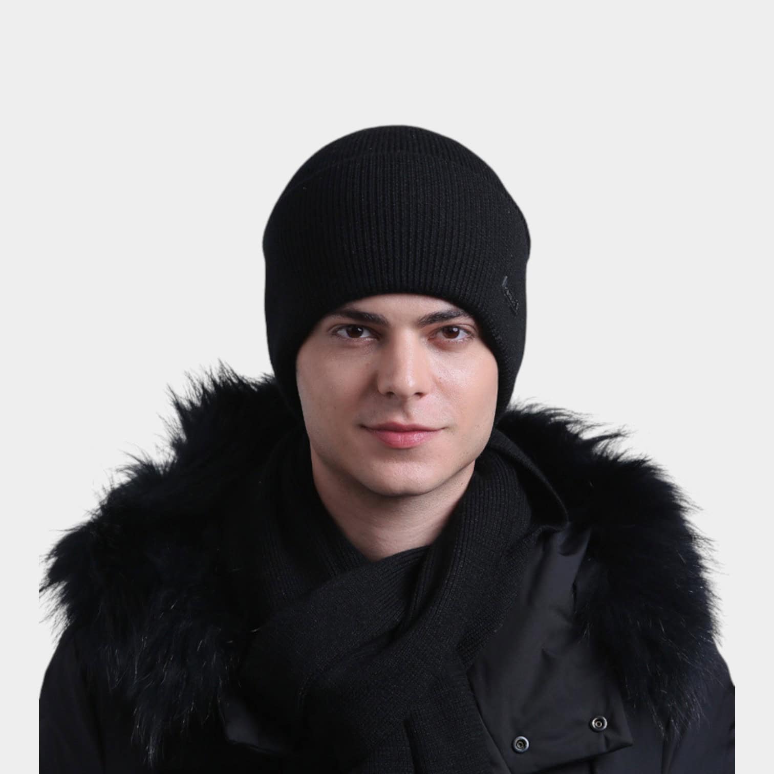 Knitted hat spot wholesale autumn and winter New Basilan wool cap men's knitted wool cap ear cap men's