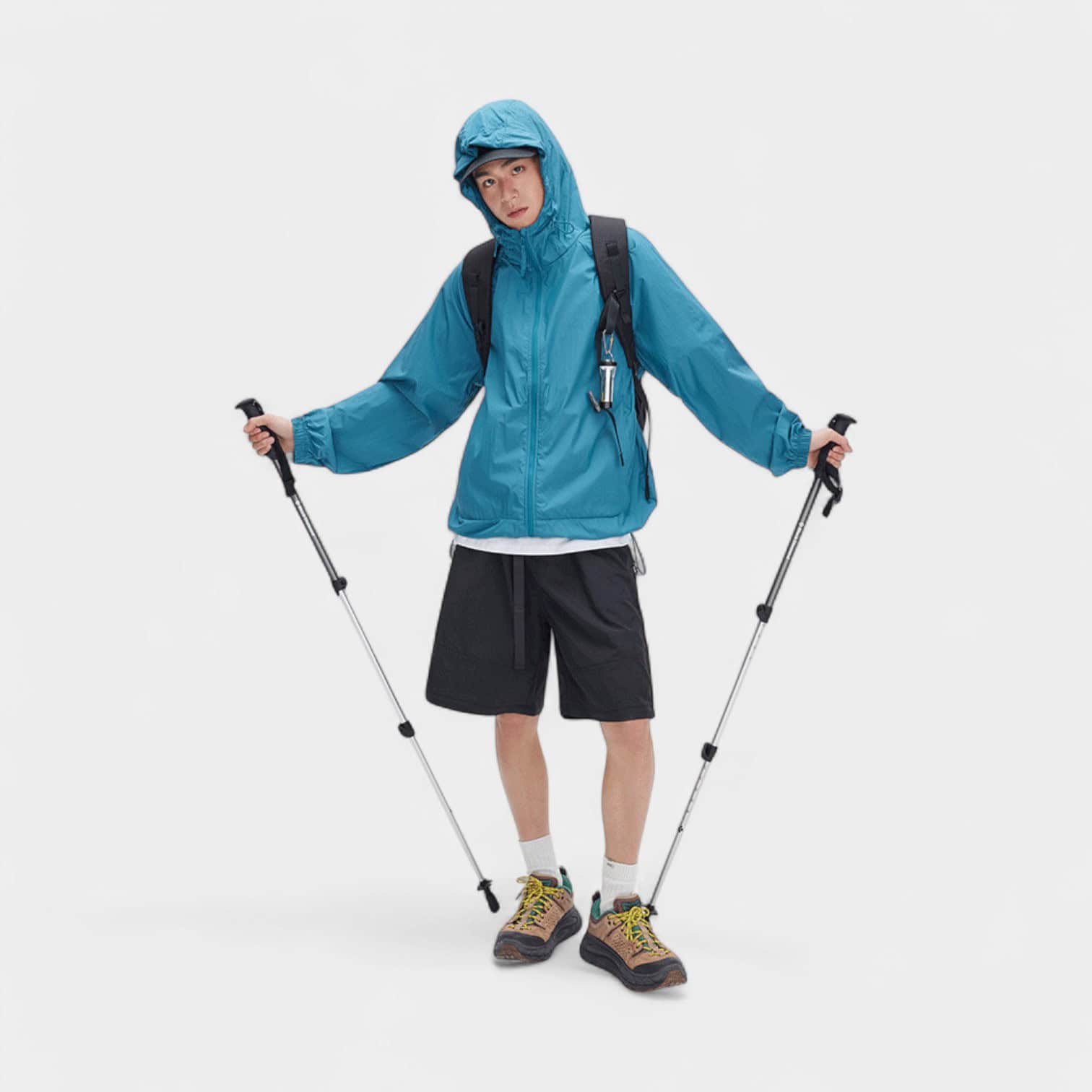 Unisex Regular Fit Windbreaker mit langen Ärmeln – Bild 3