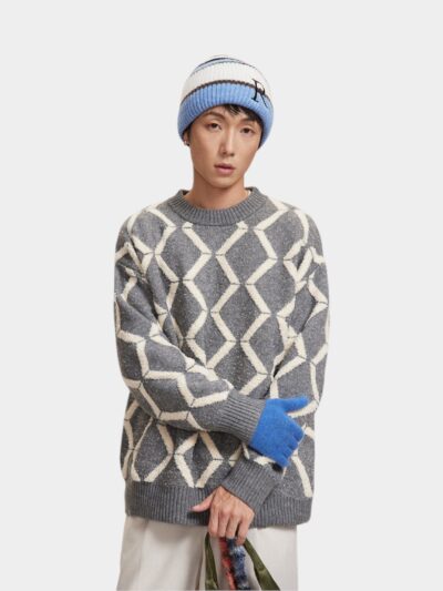 Men's Oversized Long sleeves Knitted Jumper