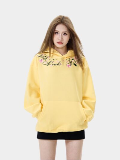 Women's Floral print Long sleeves Hoodie
