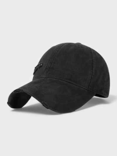 Spring and Summer Pure Cotton Breathable Baseball Cap Women's Fashion Hole Trendy Cap Men's Big Hat Brim Showing Face Small Soft Top Hat