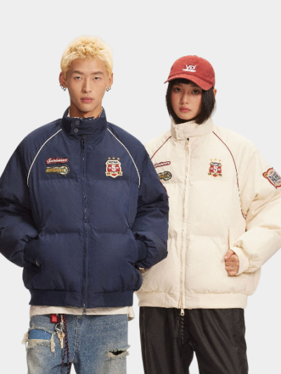 CATTEE American Retro Lamb Wool Stitching Lapel Cotton Coat for Men and Women Winter Thickened Warm Cotton Coat Coat Trendy