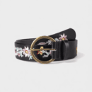 Women's retro ethnic style heavy-duty embroidery exquisite flower bohemian style pin buckle in stock belt