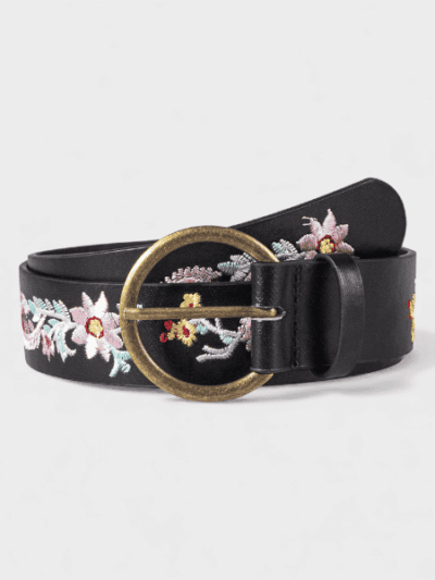 Women's retro ethnic style heavy-duty embroidery exquisite flower bohemian style pin buckle in stock belt