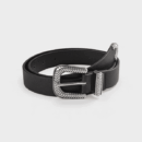 Factory spot Bohemian style woven leather belt carved three-piece set smear Vintage Ladies elegant belt